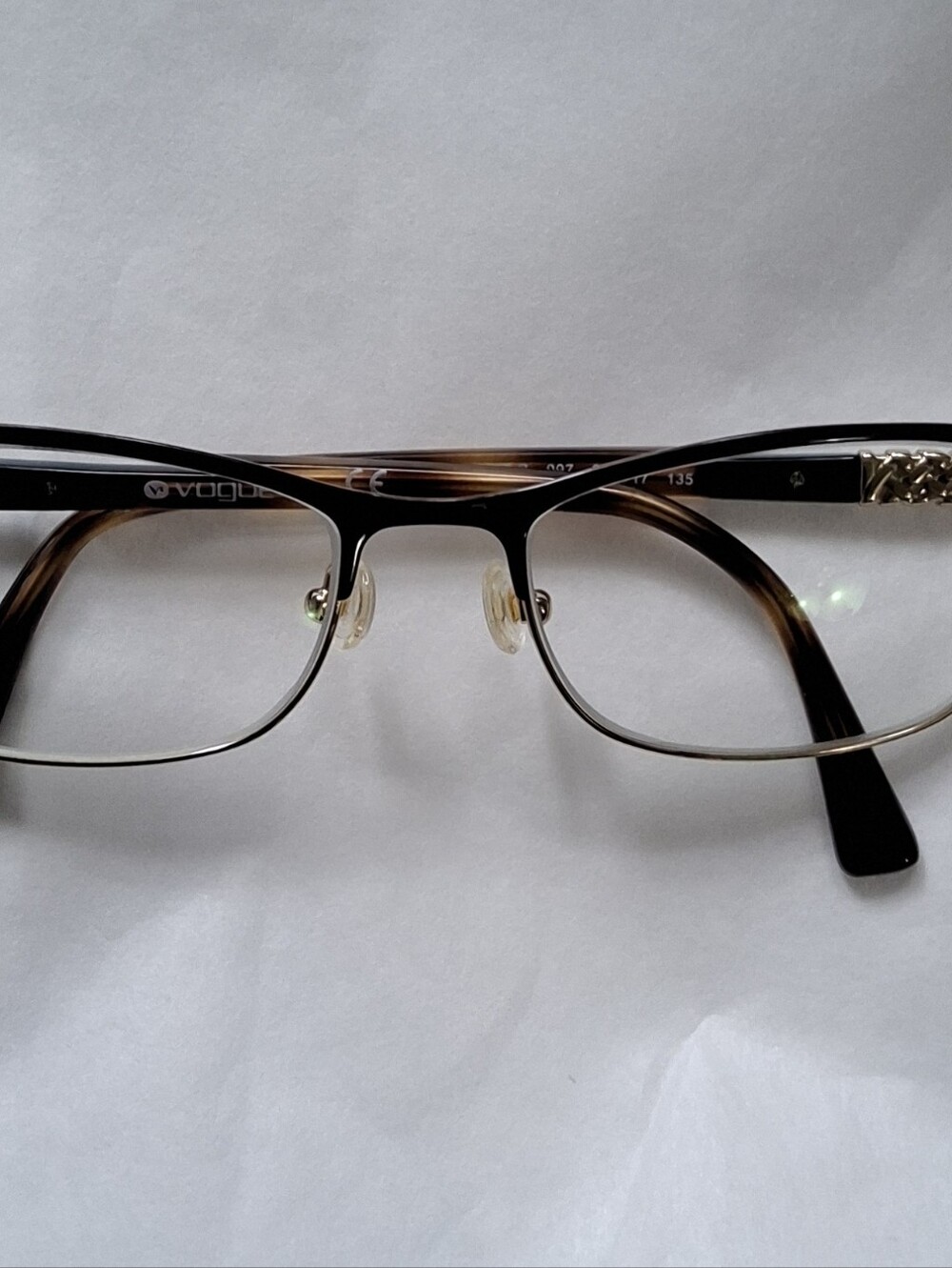 Vogue Tortoise & Gold Women's Eyeglasses